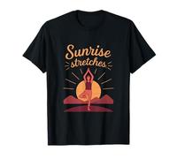 Design Graphique Extensible Lever de Soleil Yoga Zen Matin T-Shirt