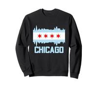 Design Graphique « I Love Chicago, Proud Born in Chicago » Sweatshirt