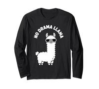 Design Graphique introverti No Drama Lama Funny Chill Manche Longue