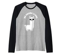 Design Graphique introverti No Drama Lama Funny Chill Manche Raglan