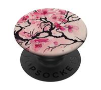 Design graphique japonais Nihonga - Sakura Cherry Blossom PopSockets PopGrip Interchangeable