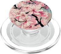 Design Graphique Japonais Nihonga - Sakura Cherry Blossom PopSockets PopGrip pour MagSafe
