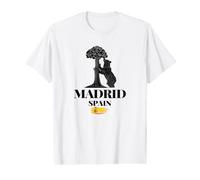 Design Graphique Madrid Espagne l'ours et Le fraisier T-Shirt Graphique avec Valeur