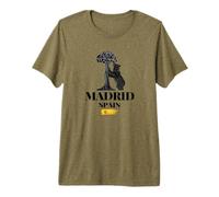 Design Graphique Madrid Espagne l'ours et Le fraisier T-Shirt Haut de Gamme