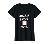 Design Graphique « Maid of Honor on Duty » pour fête de Mariage T-Shirt