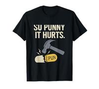 Design graphique So Punny It Hurts Hammer Pill Pun T-Shirt