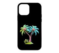 Design Graphique stylisé de l'île aux cocotiers Coque pour iPhone 12 Mini