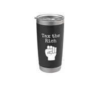 Design graphique Tax the Rich Protest Fist Gobelet isotherme en acier inoxydable double paroi