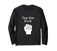 Design Graphique Tax The Rich Protest Fist Manche Longue