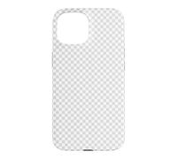 Design Graphique Transparence Grille Gris Blanc à Carreaux Coque pour iPhone 15