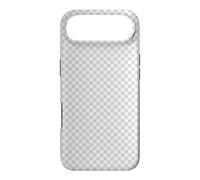 Design Graphique Transparence Grille Gris Blanc à Carreaux Coque pour iPhone Air