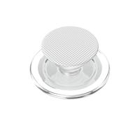Design Graphique Transparence Grille Gris Blanc à Carreaux PopSockets PopGrip pour MagSafe