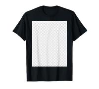 Design Graphique Transparence Grille Gris Blanc à Carreaux T-Shirt