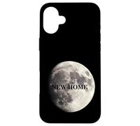 Design Graphique Travel to The Moon, The Moon is My New Home Coque pour iPhone 16 Plus