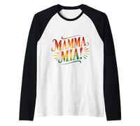 Design Graphique Vibrant sur Le thème de Mamma Mia Manche Raglan