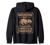 Design Groundhog Day Sunkissed ou Shadowed Groundhog Day pour homme Sweat à Capuche
