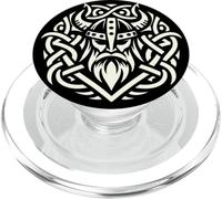 Design Guerrier Viking Celtique mythologie Nordique Art nœud PopSockets PopGrip pour MagSafe