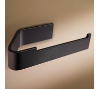 Design Hambourg Porte Papier Toilette sans Percer I Support Papier Toilette Salle de Bain Mural Auto Adhésif I Porte-Rouleau Papier WC I Design Moderne Noir Mat