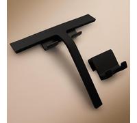 Design Hambourg Raclette de Douche | 23 cm | Noir | adhésif