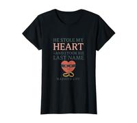 Design « He Stole My Heart & I Took His Last Name » T-Shirt