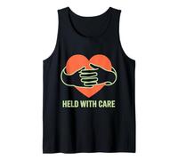 Design « Held with Care » en Forme de cœur Débardeur