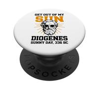 Design hilarant diogène Amateur de philosophes grecs Anciens PopSockets PopGrip Adhésif