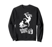 Design Hip Hop Noir et Blanc Old School Jams Sweatshirt