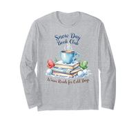 Design Hivernal pour Les Amateurs de Lecture du Snow Day Book Club Manche Longue
