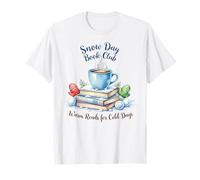 Design Hivernal pour Les Amateurs de Lecture du Snow Day Book Club T-Shirt
