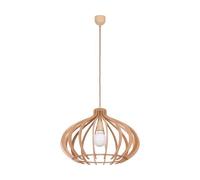 Design Holzleuchte Ø54cm E27 100W Pendelleuchte pour Salon Salle à Manger Salle