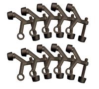 Design House 181800 Lot de 10 butées de porte réglables avec embout en caoutchouc Bronze huilé