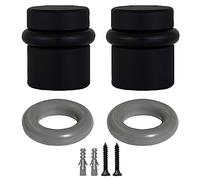 Design House 189332-MB Lot de 2 butées de porte cylindriques modernes Noir mat