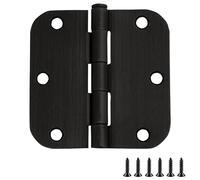 Design House 189571 Lot de 6 charnières de porte intérieures en acier à rayon arrondi de 1,6 cm - Bronze huilé - Convient aux portes standard - Design House 189571