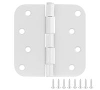 Design House 189621 Lot de 6 charnières de rayon peintes en blanc 10,2 x 11,4 cm