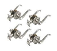 Design House 190603 Lot de 4 poignées de porte en nickel satiné