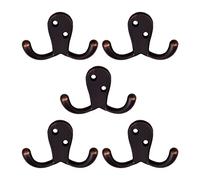 Design House 207738 Lot de 5 crochets doubles Bronze huilé