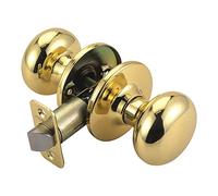 Design House 753269 Cambridge Passage Door Knob, 2-Way Latch, Polished Brass Finish by Design House