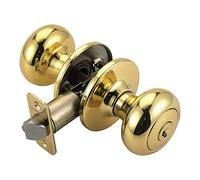 Design House 753285 Cambridge Entry Door Knob, 2-Way Latch, Polished Brass Finish by Design House
