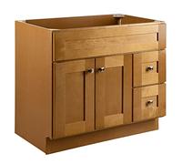 Design House Brookings 587139 Vanité de salle de bain 91,4 cm, prêt à assembler, bois massif, bouleau - Maison design