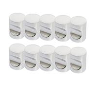 Design House Lot de 10 boutons de porte en nickel brossé 1,9 cm