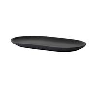 Design House Stockholm Assiette ovale Sand 12.5x20 cm Black clay