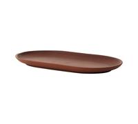 Design House Stockholm Assiette ovale Sand 12.5x20 cm Red clay