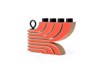 Design House Stockholm Bougeoir à 4 branches Nordic Light Rouge