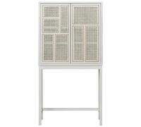 Design House Stockholm Cabinet vitré Air Blanc. rotin