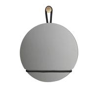 Design House Stockholm Miroir Lasso rond Transparent-noir