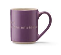 Design House Stockholm Tasse Astrid Lindgren. jag är en vacker… mauve-suédois