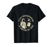 Design humoristique avec citation d'astronomie en orbite autour de mes tâches T-Shirt