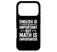 Design Humoristique avec Citation Humoristique pour Professeur de Grammaire et de mathématiques Coque pour iPhone 17 Pro