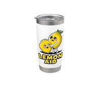 Design humoristique avec des citrons amusants Gobelet isotherme en acier inoxydable double paroi