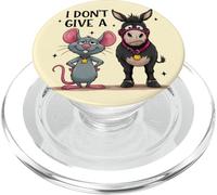 Design Humoristique avec Un âne Grincheux et Une Souris PopSockets PopGrip pour MagSafe